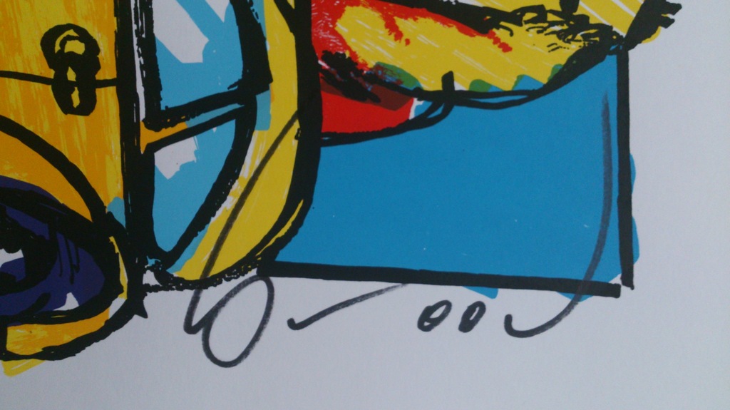 Herman Brood, kleurenzeefdruk, VW Beetle kopen? Bied vanaf 150!