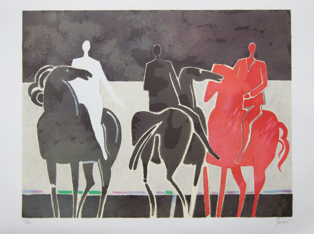 Enric Cormenzana - Kleuren litho met reliëf druk - "Gos" - 1979 (Gesigneerd) verkocht voor € 76!