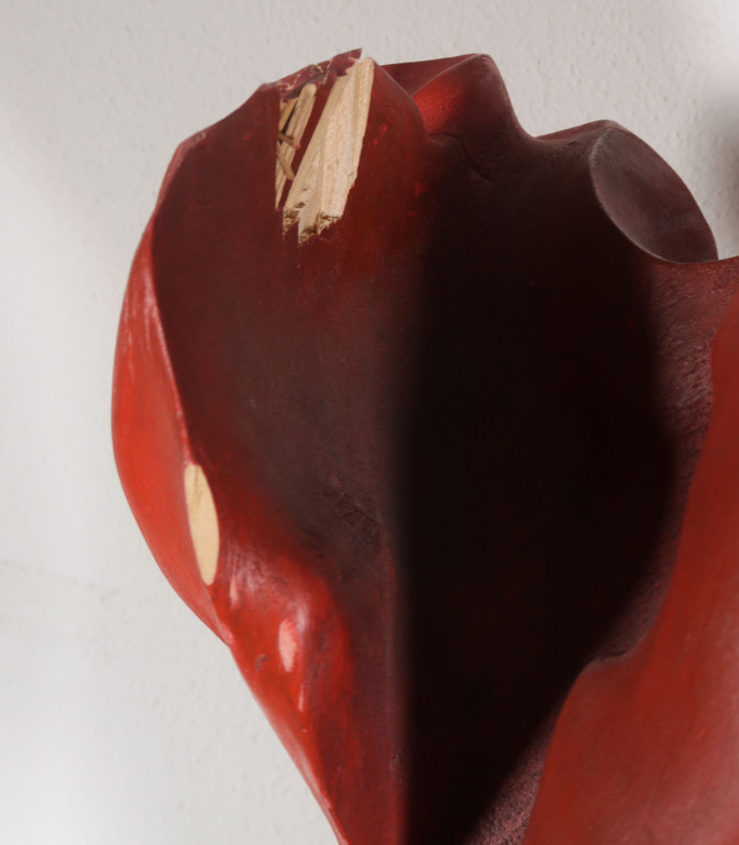 Peter van de Locht: Houten beeld, Bloem kopen? Bied vanaf 1!