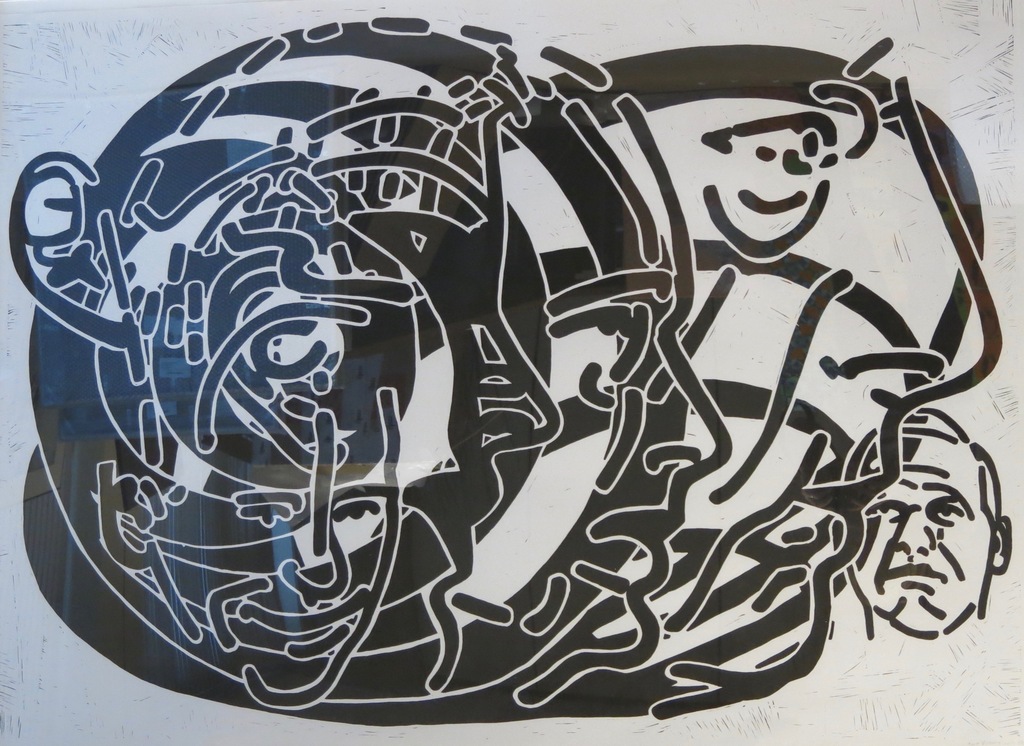 Bart Verburg: Lino, Zonder titel - Ingelijst (Zeer groot) kopen? Bied vanaf 100!