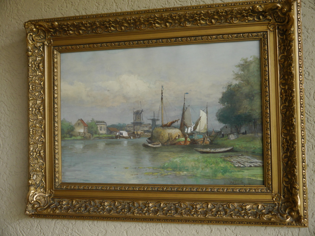 P.A. Schipperus: aquarel,  titel: "Aan de Rotte" kopen? Bied vanaf 500!