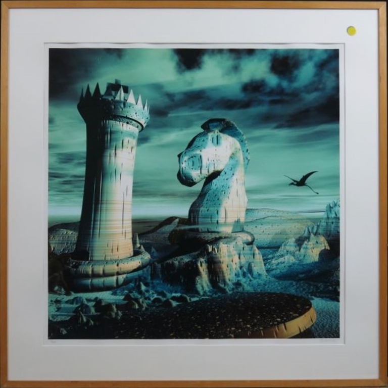 Arturo: Giclee, Toren en paard - Ingelijst kopen? Bied vanaf 50!