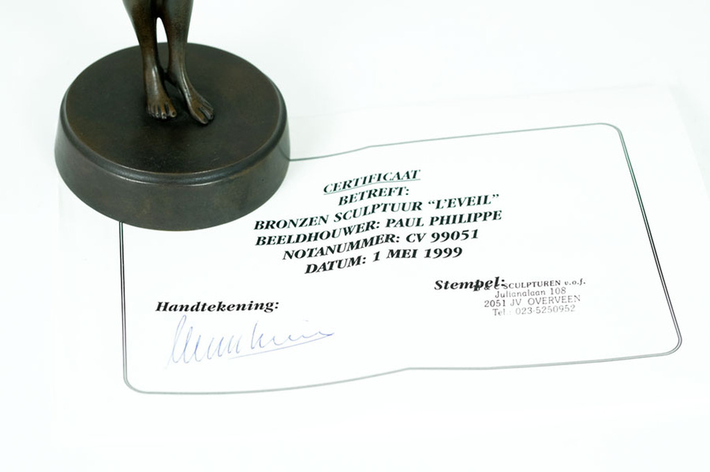 Paul Philippe  - L'Eveil (ontwaken) - Originele nagieting met certificaat kopen? Bied vanaf 349!