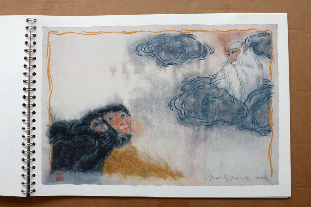 Mark Brusse - Linosnede - Twelve Monkeys plus one + Litho z.t. in kleine oplage  kopen? Bied vanaf 80!