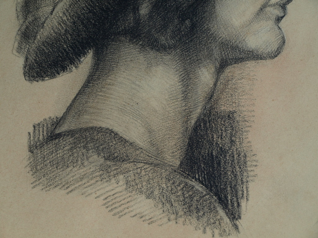 Elias Smalhout : Tekening , Bregtje met hoed – ca 1920  kopen? Bied vanaf 1!