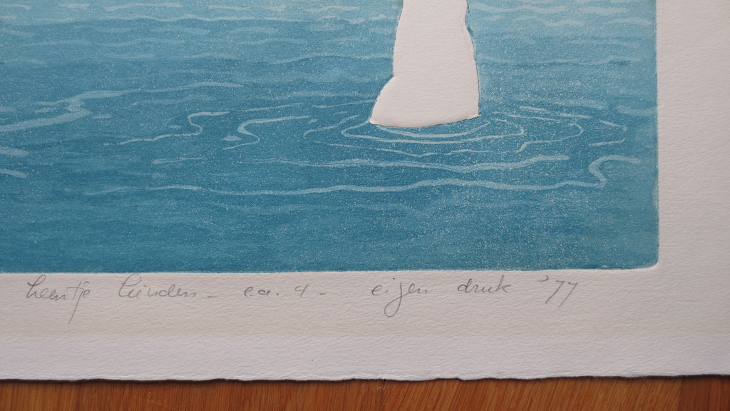 LEENTJE LINDERS  KLEURENETS  "BOB IS TAKING THE PLUNGE BACKWARDS" kopen? Bied vanaf 35!