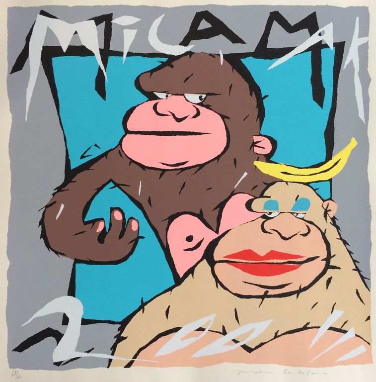 Jeroen Gerlofsma, zeefdruk , titel: Micamak kopen? Bied vanaf 10!