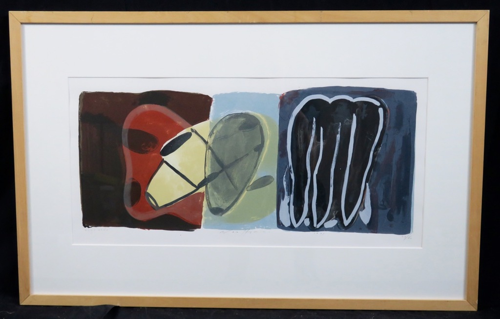 Piet Warffemius: Zeefdruk, Vrije orde - Ingelijst verkocht voor € 40!