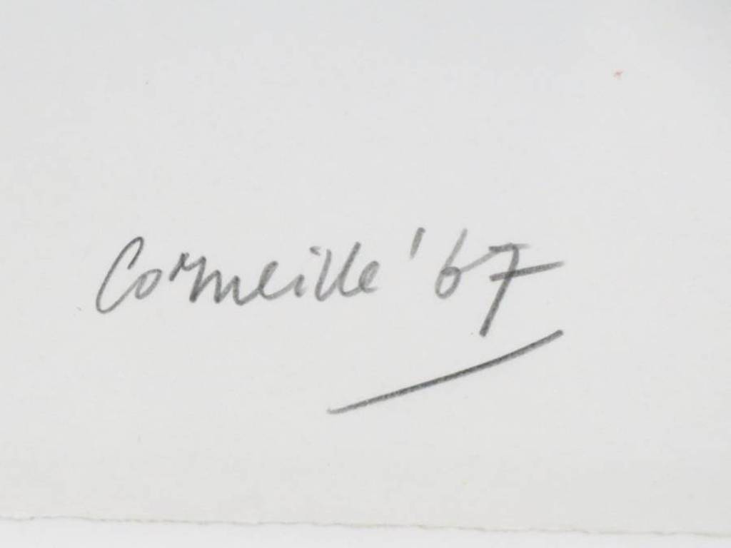 Corneille: Kleurenlitho, Femme de Nuit et d'Aube I - Ingelijst kopen? Bied vanaf 250!