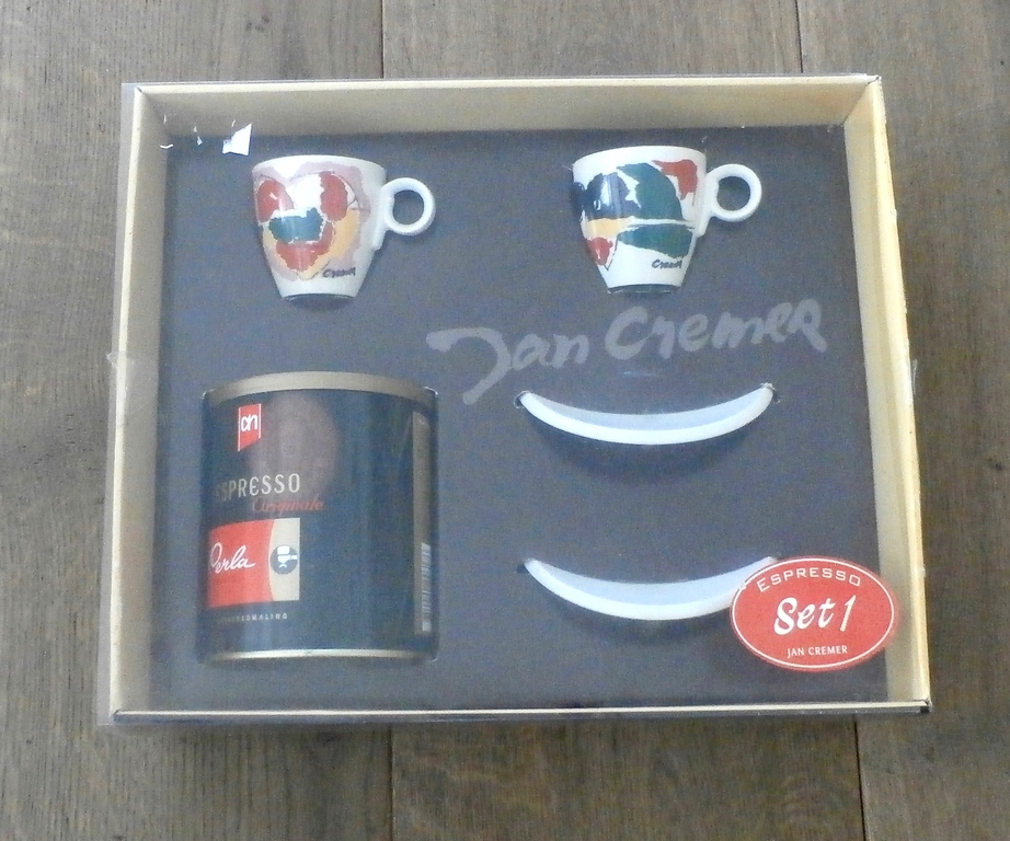 Jan Cremer -  2 expressokopjes en koffie in originele doos  kopen? Bied vanaf 25!