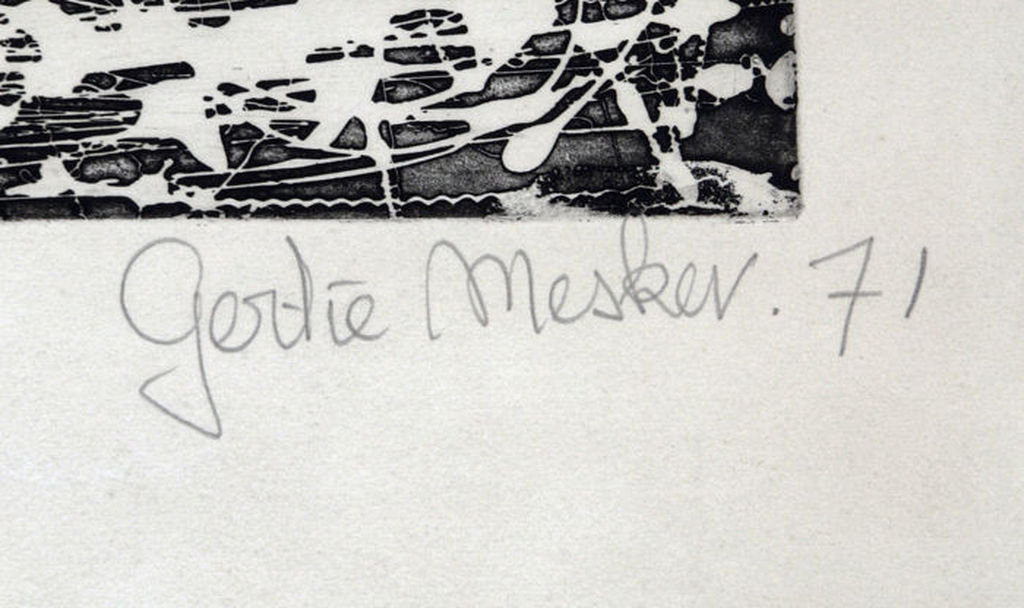 Gertie Mesker (*1928 Amsterdam) "Orage" - Informel kopen? Bied vanaf 30!