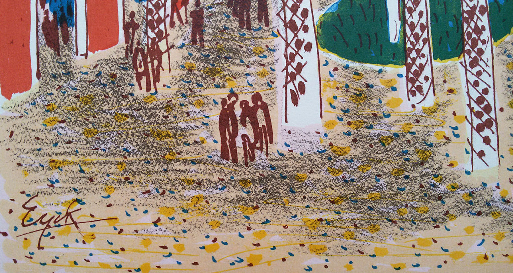 Charles Eyck - Patio, litho kopen? Bied vanaf 40!