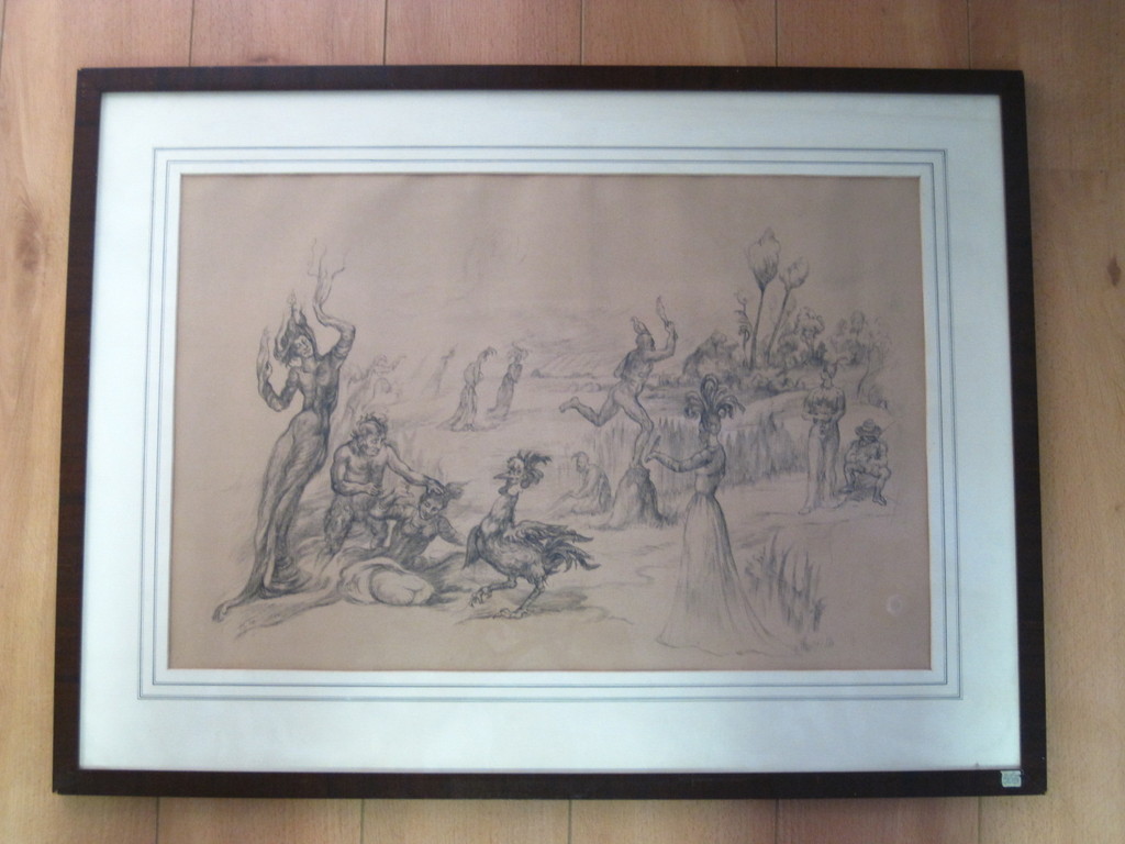 ZELDZAAM! Kristians Tonny 1907-1977 surrealisme - mythologische voorstelling  kopen? Bied vanaf 1!