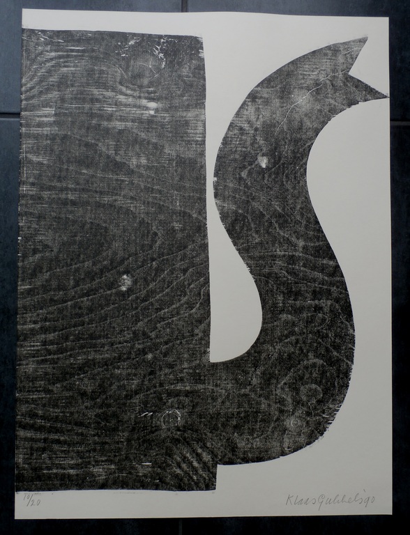 Klaas Gubbels - houtsnede - 1990 kopen? Bied vanaf 395!
