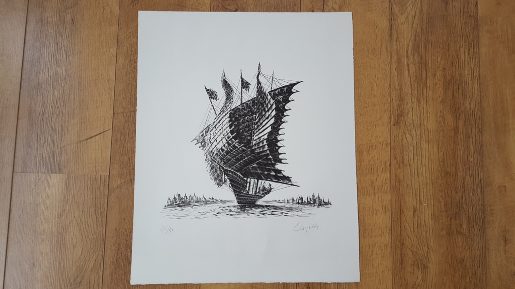 Pierre Clayette (1930-2005) - litho 45/50, signed kopen? Bied vanaf 25!