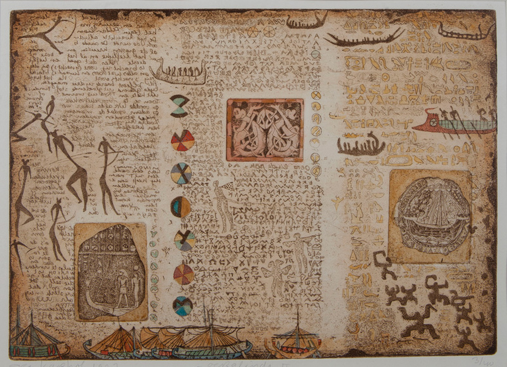 Gea Karhof - Handgekleurde ets - Oeralinda II kopen? Bied vanaf 10!