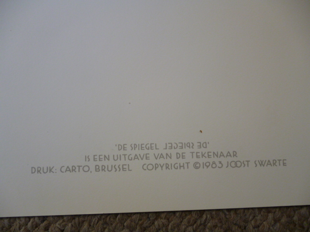 Joost Swarte-Zeefdruk-De spiegel kopen? Bied vanaf 45!