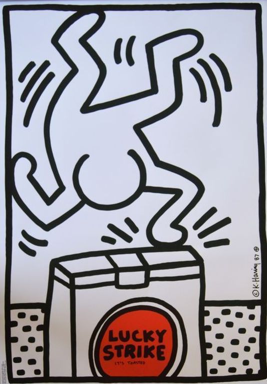Keith Haring: Lucky Strike (blue, yellow and white) kopen? Bied vanaf 229!