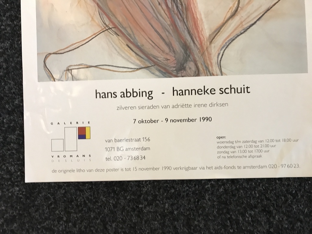 HANS ABBING 1 originele zeefdruk voor t AIDS Fonds 1990 kopen? Bied vanaf 1!