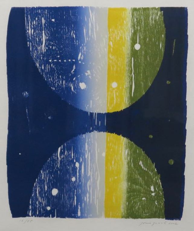 Joris Geurts: Houtsnede, Zonder titel - Ingelijst kopen? Bied vanaf 35!