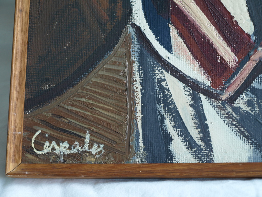 Onbekend : acrylverf op board, Peru – gesigneerd & ingelijst kopen? Bied vanaf 35!