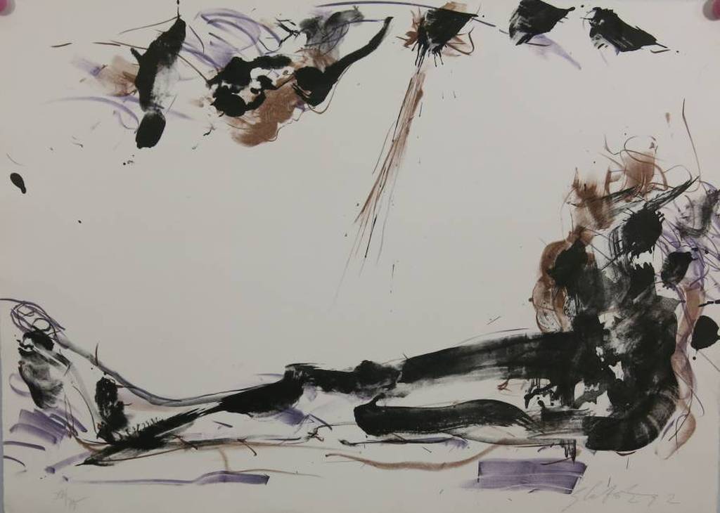 GER LATASTER. Zeer mooie zeefdruk: HET BEEN. 1992. 54/75 kopen? Bied vanaf 175!