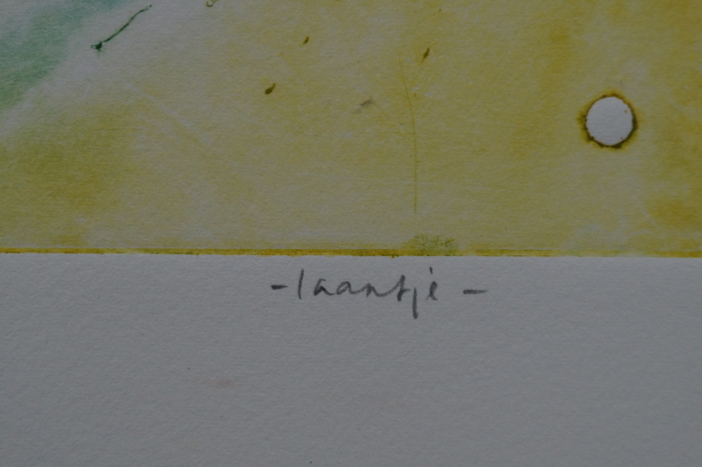 Gerart Kamphuis - gesigneerde ets - Laantje - 2005 kopen? Bied vanaf 8!