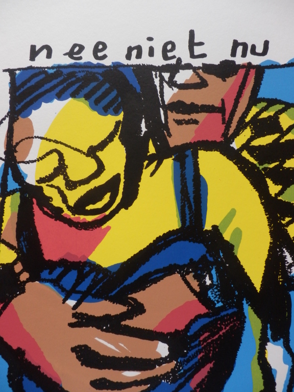 HERMAN BROOD  HANDGESIGNEERDE En Gelimiteerde ZEEFDRUK  NEE NIET NU kopen? Bied vanaf 165!