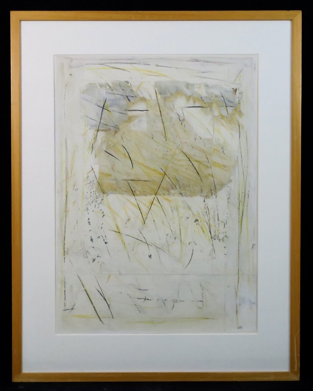 Eric Adema: Collage/tekening, Zonder titel - Ingelijst (groot) kopen? Bied vanaf 70!