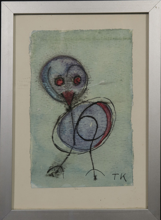 Onbekend gesigneerd: 3x Aquarel, o.a. Meisje in landschap - Ingelijst kopen? Bied vanaf 1!