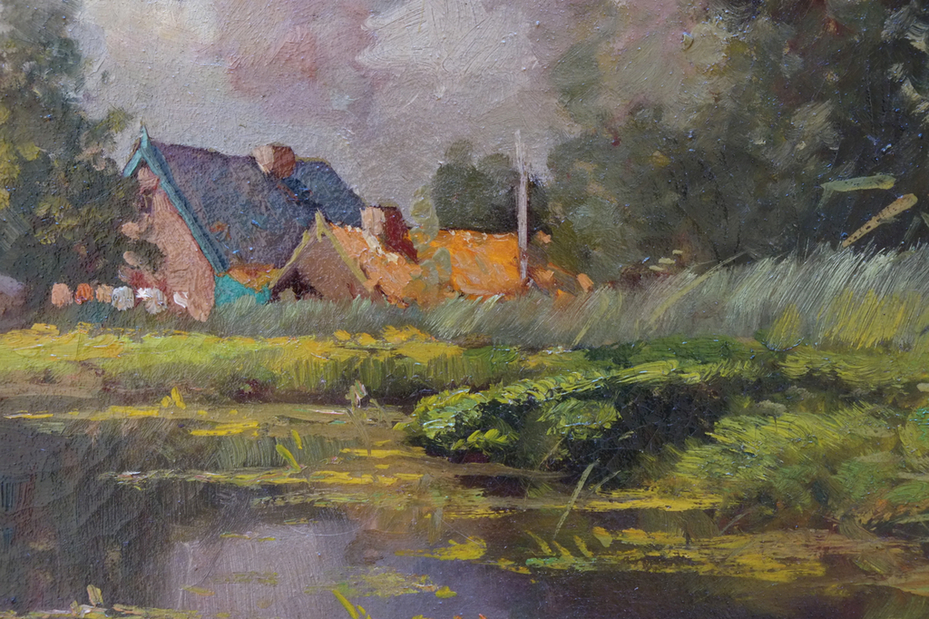 Landschap, olieverf op doek. kopen? Bied vanaf 160!