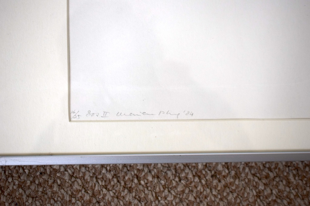 Laatste keer!! Marian Plug: Zeefdruk, Ingelijst kopen? Bied vanaf 75!