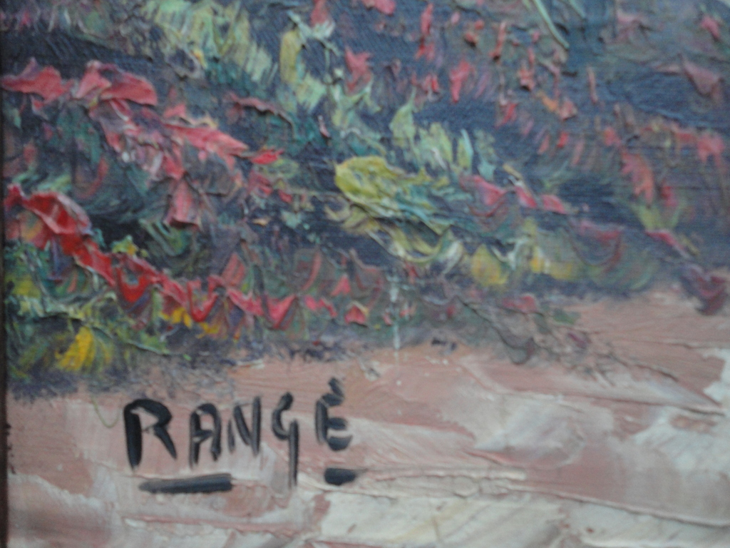 Rangé (20ste eeuw) - Heidelandschap - olieverf op doek kopen? Bied vanaf 1!