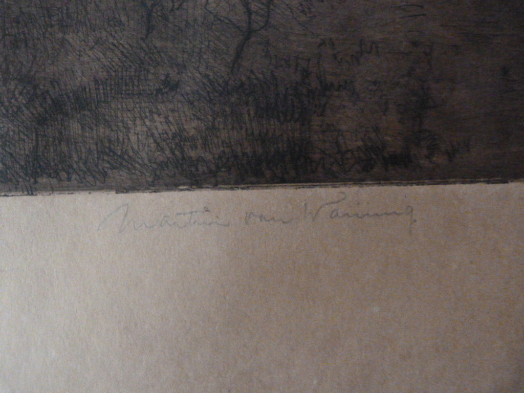 Martin van Waning ( 1889 - 1972 ) - ets - landschap. kopen? Bied vanaf 1!