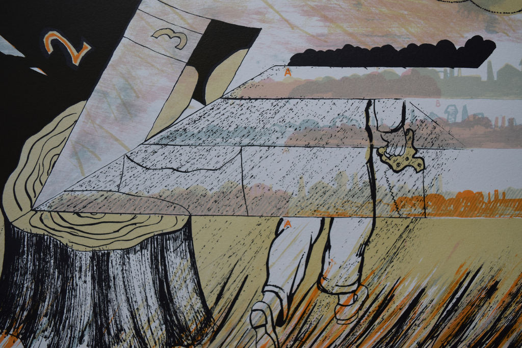 Hannes Postma # CODE SKYLINE # litho, oplage 75, genummerd/gesigneerd kopen? Bied vanaf 65!