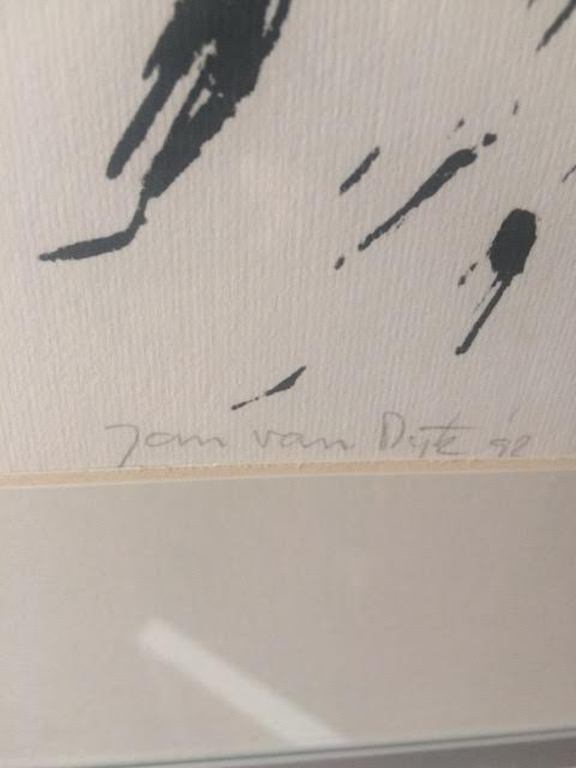 Jan van Dijk Zeefdruk Titel Beschutting ( In aluminium lijst achter glas ) kopen? Bied vanaf 59!