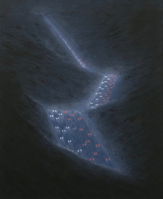 Jeroen Henneman: Olieverf op doek, Zevengebergte - Ingelijst kopen? Bied vanaf 500!