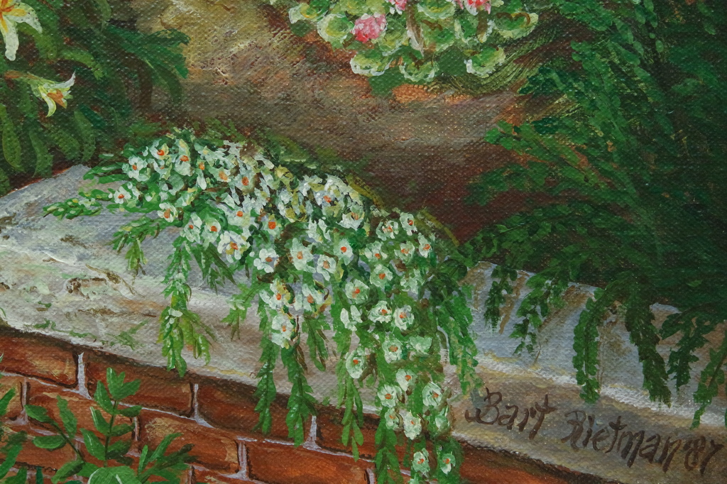 Bart Rietman (1933) - olieverf op doek - straatgezicht kopen? Bied vanaf 325!