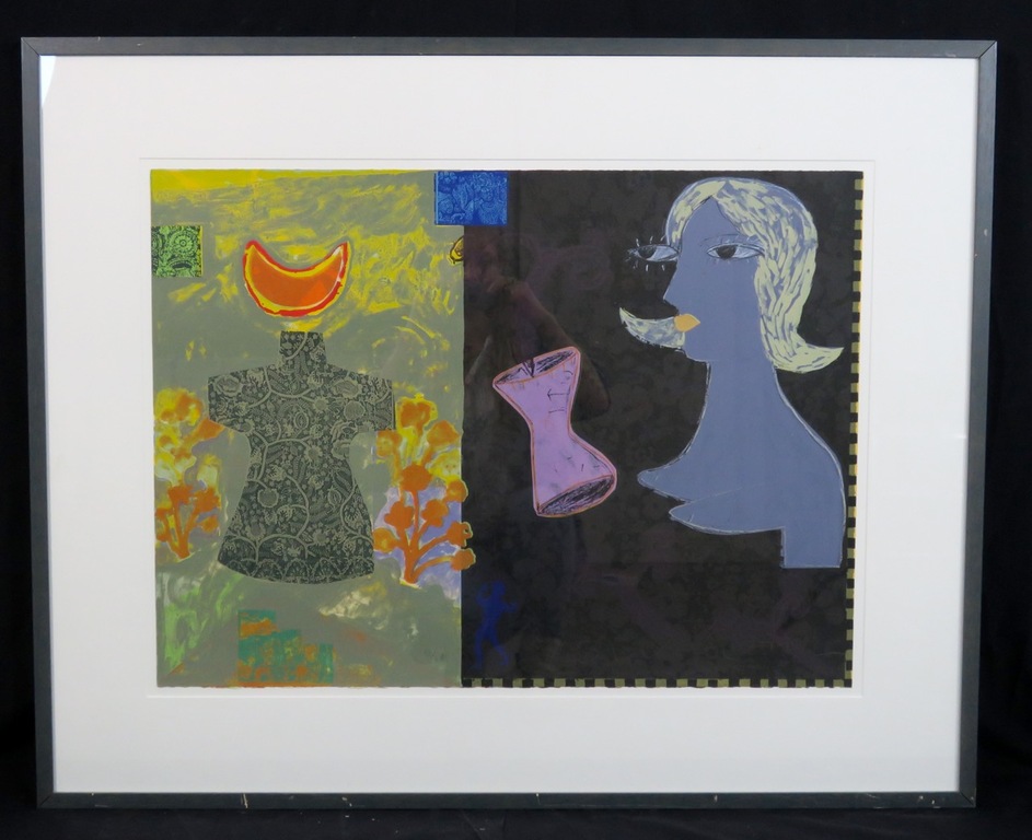 Dodog Soeseno: Zeefdruk, Fortune 14 - Ingelijst (Groot) verkocht voor € 50!