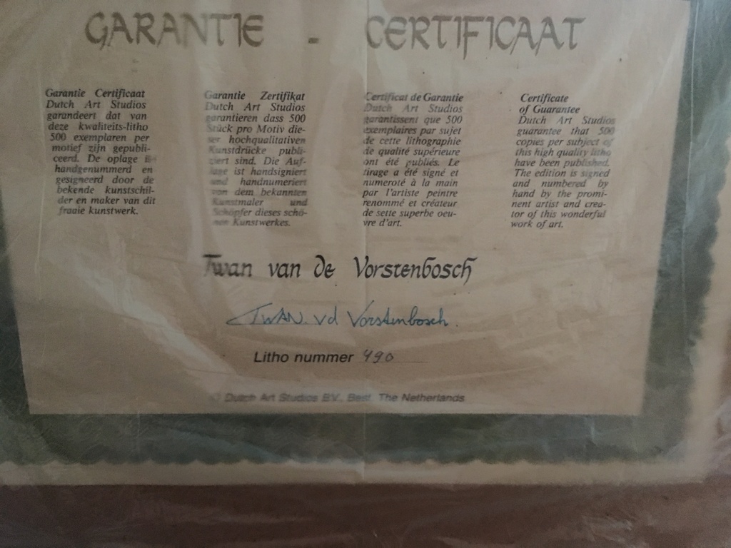 Prachtige sport litho van den Vorstenbosch kopen? Bied vanaf 50!