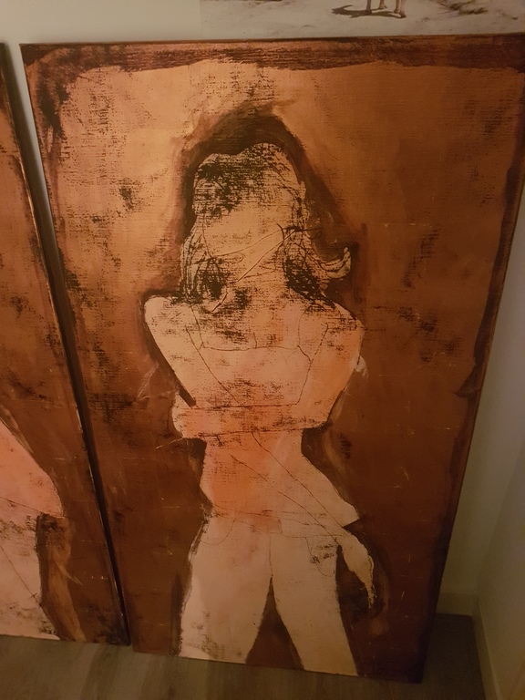 Twee luik van Sjer Jacobs 2004 genaamd Twee vrouwen kopen? Bied vanaf 750!