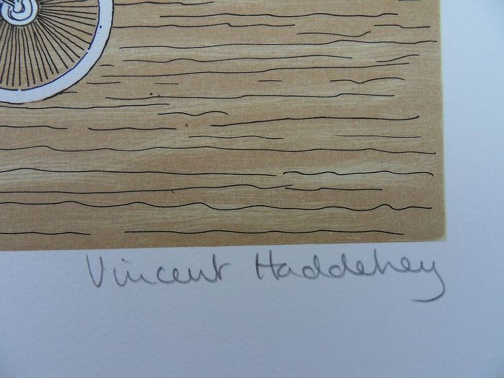 VINCENT HADDELSEY(1934-2010)  DE PAARDENRACES  Litho  Handgesigneerd kopen? Bied vanaf 125!