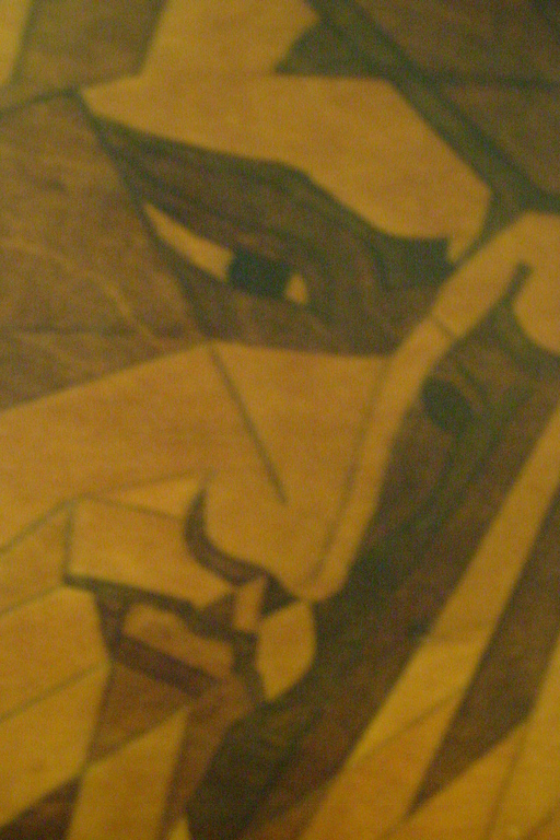 H.J.Wesseling, Christuskop, geschilderd en ingesneden in hout,hierdoor relief kopen? Bied vanaf 65!