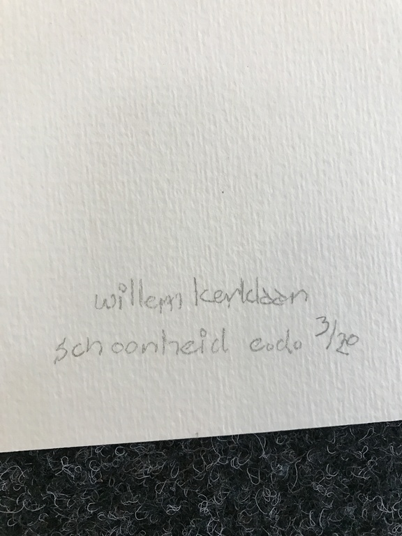 Willem Kerklaan  blind druk  SCHOONHEID kopen? Bied vanaf 1!