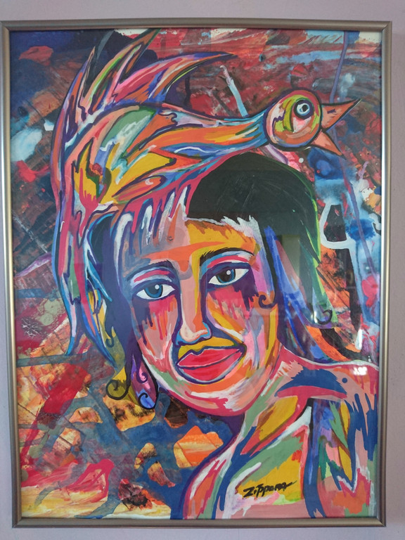 Zippora Meijer Oiseau Libre  Gemengde techniek op papier  30/40 cm kopen? Bied vanaf 10!