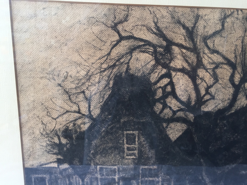 Johannes Karel Veerman: Houtskooltekening: Huizen in Santpoort kopen? Bied vanaf 1!