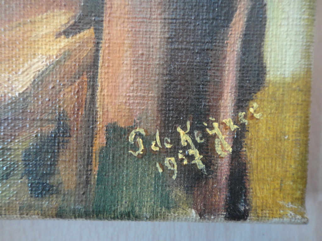 Hollandse school - olieverf op doek - Portret van een schaars geklede dame kopen? Bied vanaf 1!