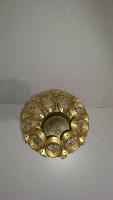 Buy Weinfurtner 24 karat verguld Gold crystal Kandelaar? Bid from 20!
