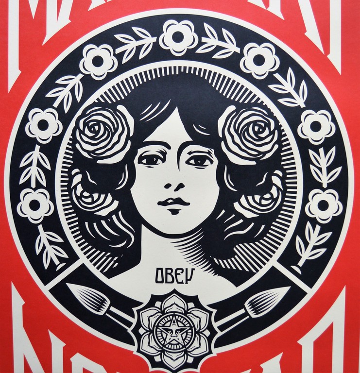 Shepard Fairey (OBEY) - Make Art Not War - offset - gesigneerd kopen? Bied vanaf 50!
