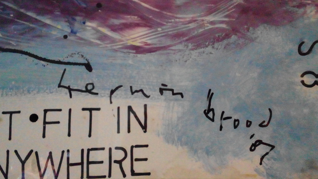 herman Brood , uniek schilderij in lijst genaamd,, the shootist ,, kopen? Bied vanaf 1500!